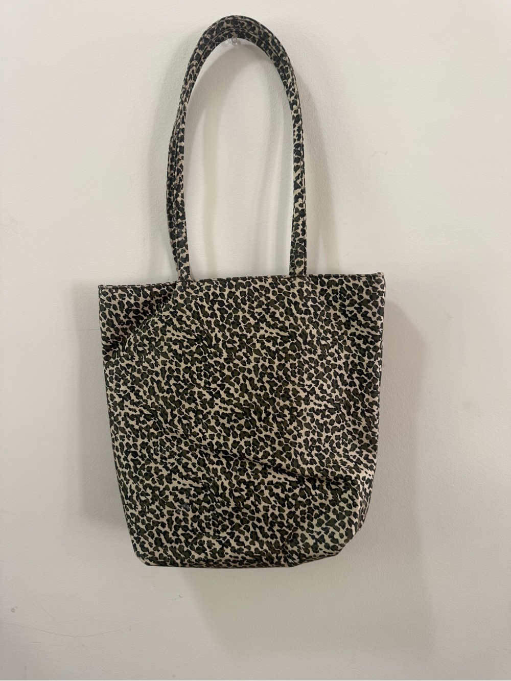 Bueno Leopard-Print Tote in Black and Cream